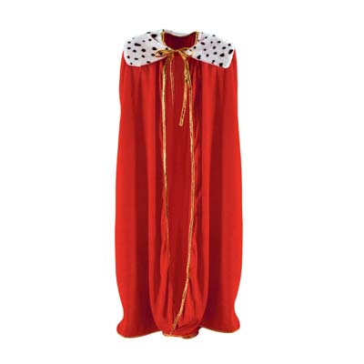 Red Adult King/Queen Robe for a Medieval themed party
