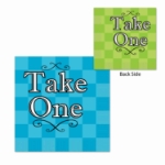 Blue and Green Alice In Wonderland Luncheon Napkins