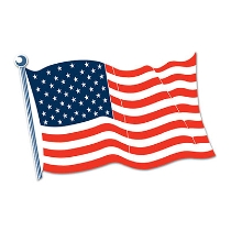 American flag Cutout wall Decoration 