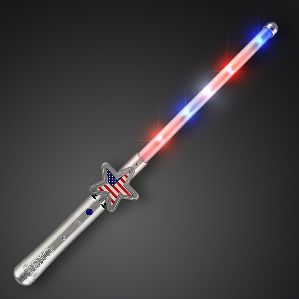 American Flag Star Light Wand