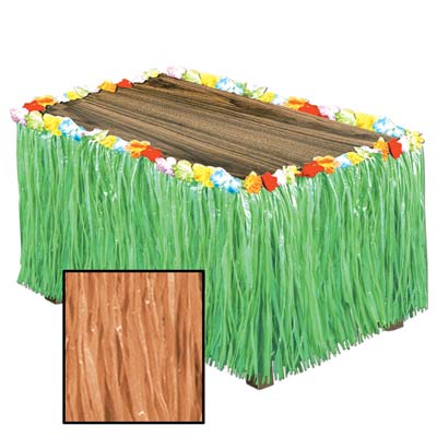 Artificial Grass Table Skirting (Pack of 6) Artificial Grass Table Skirting, decoration, luau, new years eve, wholesale, inexpensive, bulk
