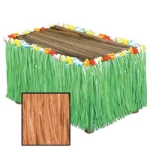 Artificial Grass Table Skirting (Pack of 6) Artificial Grass Table Skirting, decoration, luau, new year's eve, wholesale, inexpensive, bulk