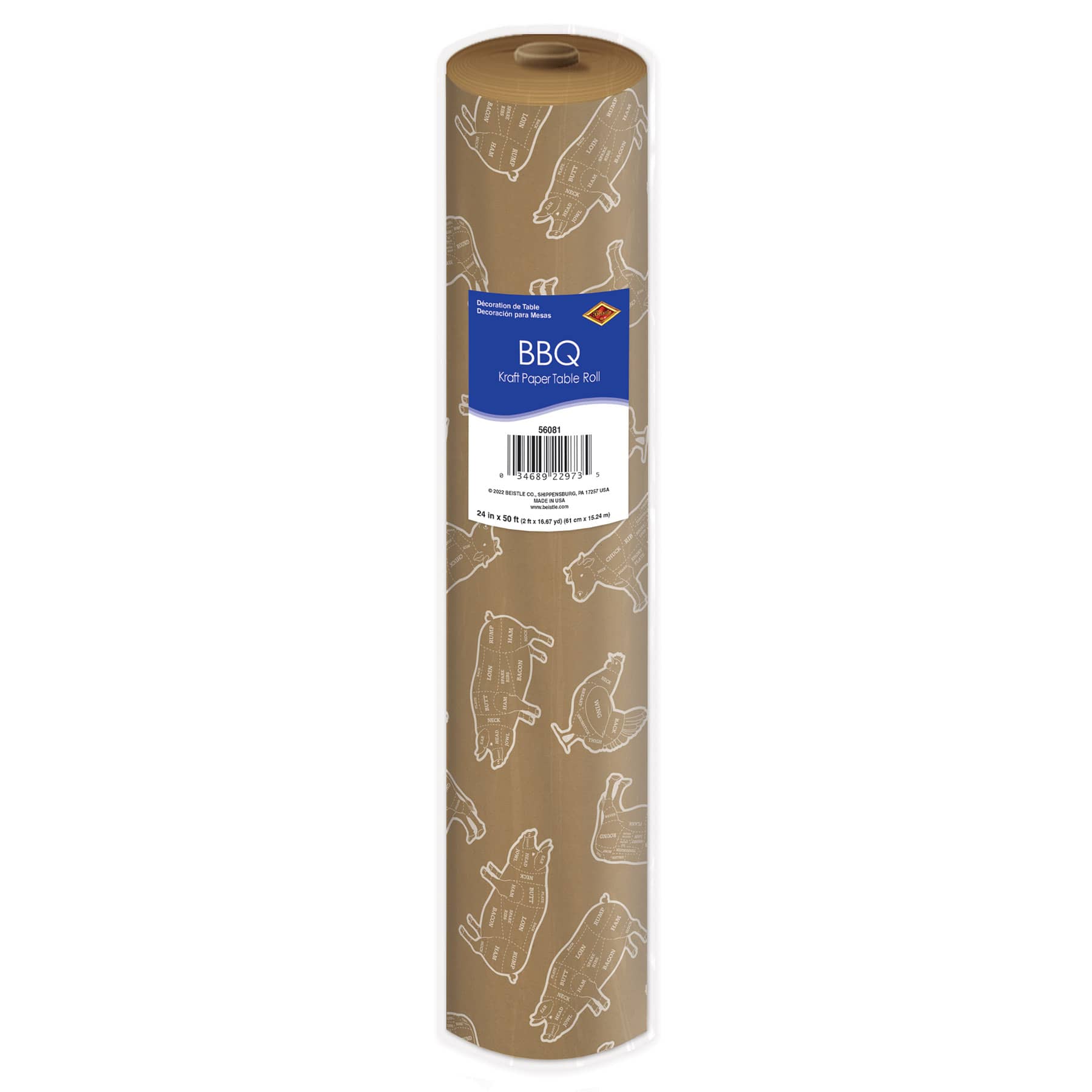 Paper Table Rool BBQ Kraft Paper Table Roll