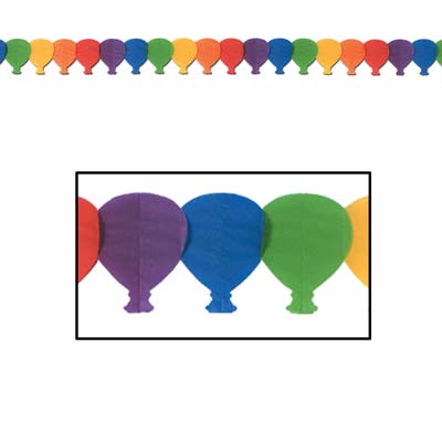Balloon Garland is designed with balloons attached to each other of different colors.