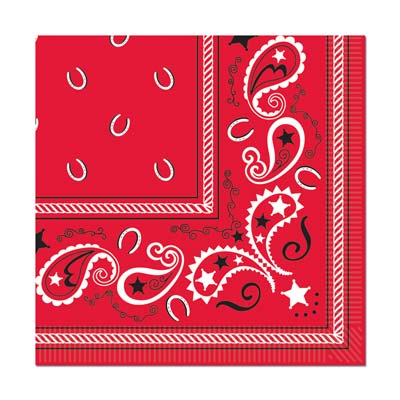 Red Bandana Luncheon Napkins