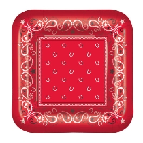Red Bandana Plates 