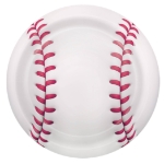 Baseball Dessert Plates (Pack of 96) baseball dessert plates, baseball party plates, sports plates, 7 inch plates, cardboard dessert plates, baseball tableware, printed baseball plates, Party Express baseball supplies