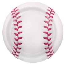 Baseball Dessert Plates (Pack of 96) baseball dessert plates, baseball party plates, sports plates, 7 inch plates, cardboard dessert plates, baseball tableware, printed baseball plates, Party Express baseball supplies
