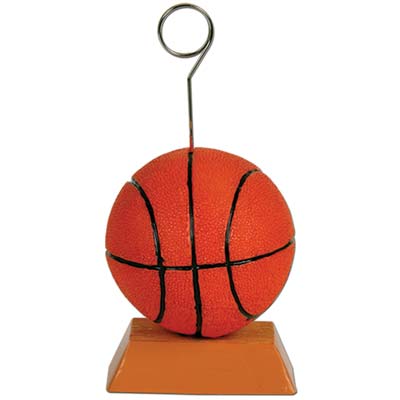 6 oz. Basketball Photo/Balloon Holder for a themed party 