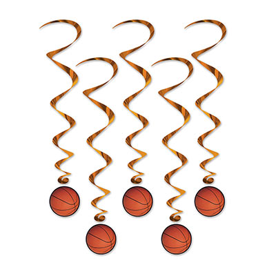 Basketball Whirls for Sports Themed Party
