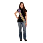 Bead Babe Satin Sash (Pack of 6) satin, sash, beads, babe, mardi gras 