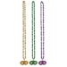 Beads w/Glittered Mask Medallion (Pack of 36)  - 56196