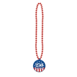 Beads w/ Semiquincentennial Medallion