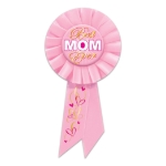 Best Mom Ever Rosette (Pack of 6) best mom ever rosette, mom award ribbon, pink mom ribbon, Mother’s Day award, appreciation ribbon, heart design rosette, mom celebration décor, Party Express Mother’s Day supplies