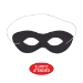 Black Fabric Hero Mask (Pack of 12) - 66605-BK