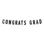 Black Foil Congrats Grad Streamer 
