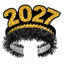 Black & Gold "2027" Tiara