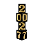 Black & Gold Foil "2027" Column 