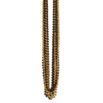 Black and Gold Small Round Beads