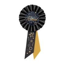 Black & Gold Retired Rosette