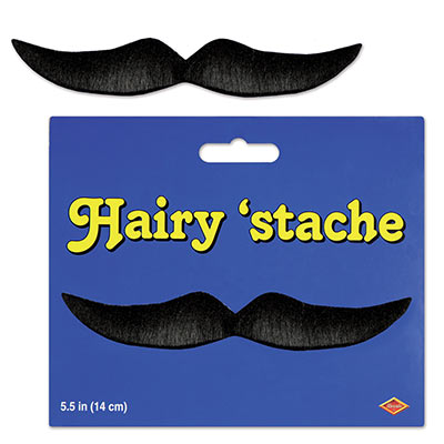 Black material hairy mustache.