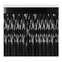 Black Metallic Table Skirting (Pack of 6) black metallic table skirting, 1-ply table skirt, 30 x 14 table skirting, made in USA party décor, bulk table skirts, event table decorations, metallic table skirt black, banquet table skirting, Party Express table skirts