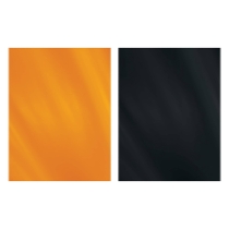 Black & Orange Gleam 'N Wrap Metallic Sheets