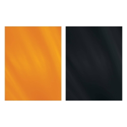 Black & Orange Gleam N Wrap Metallic Sheets