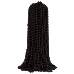 Black Party Beads (Pack of 300) black party beads, black beads bulk, mardi gras beads black, metallic black bead necklaces, party beads pack of 300, school spirit beads, bulk party favors, black event accessories