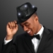 Black Sequin Light Up Fedora Hats