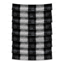 Black & Silver Metallic Fringe Garland Backdrop