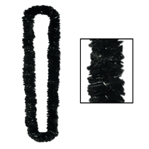 Black Soft-Twist Poly Leis