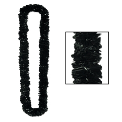 Black Soft-Twist Poly Leis