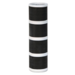 Black & White FR Serpentines (Pack of 50) black and white serpentines, flame resistant serpentines, monochrome party streamers, 18 throw serpentines, 11.5 foot streamers, black white party décor, Party Express serpentines, celebration streamers, parade streamers