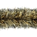 Black and Gold Tinsel Garland made of metallic tinsel material.