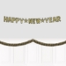 Black and Gold Metallic Tinsel Garland (Pack of 6)  - 53967-BKGD