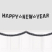 Black and Silver Metallic Tinsel Garland (Pack of 6)   - 53967-BKS