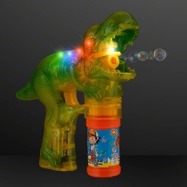 Blinky Lights Dinosaur Bubble Gun (Pack of 12) dinosaur bubble gun, LED bubble gun, light up bubble blaster, kids bubble toy, no sound bubble gun, party bubble toys, glowing bubble gun, Party Express bubble gun