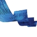 Blue 1-Ply Metallic Fringe Ceiling Curtain