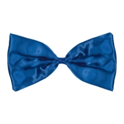 Blue Bow Tie (Pack of 12) blue bow tie, silk bow tie, elastic bow tie, one size fits most bow tie, costume accessories, party bow ties, blue party accessories, Party Express bow ties, pack of 12 bow ties