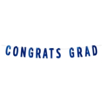 Blue Foil Congrats Grad Streamer 