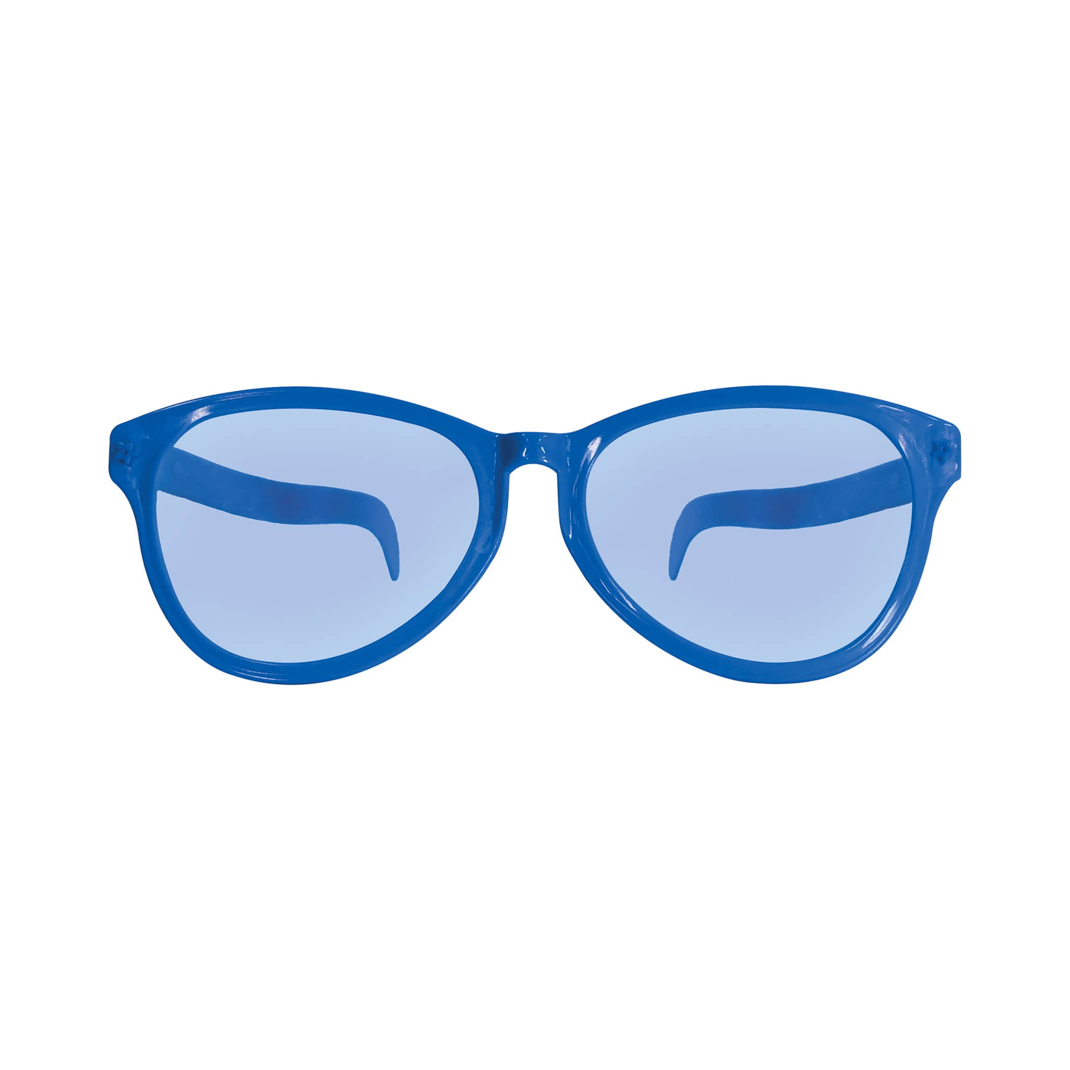 Blue Jumbo Glasses (Pack of 12) blue jumbo glasses, oversized novelty glasses, blue party glasses, costume glasses, photo booth props, one size fits most glasses, cosmetic use only, Party Express glasses