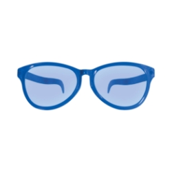 Blue Jumbo Glasses (Pack of 12) blue jumbo glasses, oversized novelty glasses, blue party glasses, costume glasses, photo booth props, one size fits most glasses, cosmetic use only, Party Express glasses