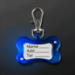 Blue LED Dog Bone Safety Pet Light (Pack of 12) - PA11658-BL