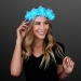 Blue LED Flower Crown (Pack of 12) - PA12150-BL