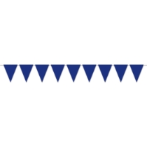 Blue Pennant Banner (Pack of 12) blue pennant banner, all-weather pennant banner, blue party decorations, outdoor event banners, sports team pennants, blue flag banner, Party Express pennant banner, festival decorations, school event décor, blue hanging banner