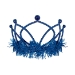 Blue Plastic Fringed Tiara (Pack of 12) - 66580-B