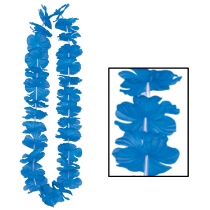 Blue Silk 'N Petals Party Leis