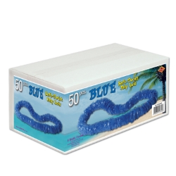Blue Soft-Twist Poly Leis