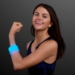 Blue Thick Glow Bracelets (Pack of 25) - PA11581-BL